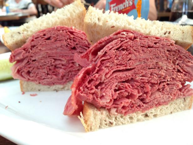 Slyman's Restaurant signature dishes Corned Beef SandwichReubenGrilled Cheese Sandwich